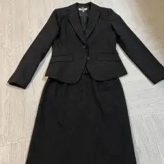 クリーニング済み　St.Field レディーススーツ　上下セット　ブラック9AR