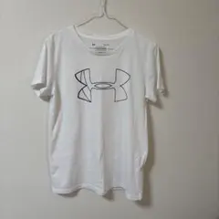 UNDER ARMOUR Tシャツ ホワイト ロゴプリントＬサイズのサムネイル