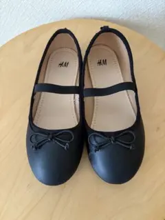 H&M キッズ バレエシューズ ブラック　18.5センチ　EUR30