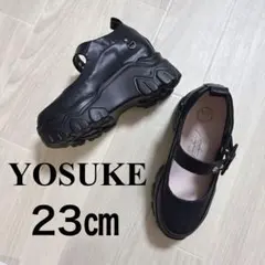 YOSUKE ヨースケ 厚底スニーカー ブラック 23㎝のサムネイル
