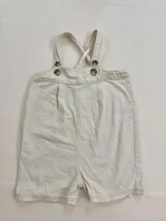 ホワイトサスペンダー付きオーバーオール