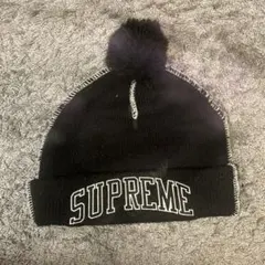 Supreme ニット帽 ビーニー ポンポン付き 値下げ⭕️ 早い者勝ち