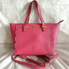 【正規品】サマンサタバサ ハンドバッグ ショルダーバッグ ピンク