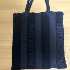 EMPORIO ARMANI ネイビー トートバッグ