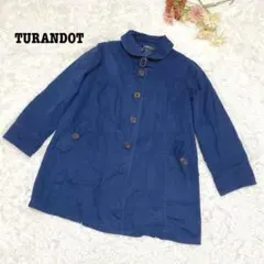 s.652【トゥーランドット】スプリングコート 襟あり 大きめサイズ フレア