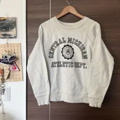 00s champion フロッキープリント スウェット ラグラン Mサイズ