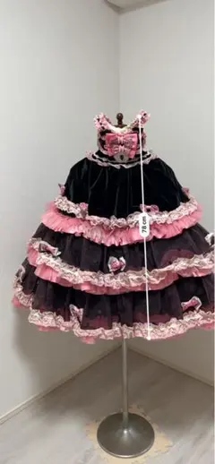 キッズ　ドレス　スタジオ　レンタル　撮影　ハート　黒　100サイズ　子供のサムネイル