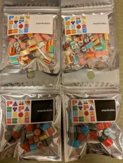 新品未開封 papabubble パパブブレ キャンディ 4袋セット　まとめ売りのサムネイル