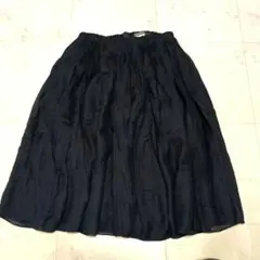 'S MaxMara ウールシルク混 フレアスカート ウエストゴム 40のサムネイル
