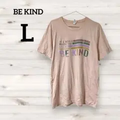 BE KIND 【L】メッセージTシャツ ピンク