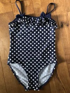 女の子用水着 ネイビー 水玉模様　H&M