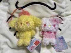 ハローキティとポムポムプリン　ぬいぐるみセットのサムネイル