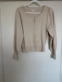 GU ジーユー ボリューム スリーブ カーディガン ニット Lサイズ