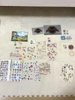 シール交換大量まとめ売りおすそ分けお値打ちポケモン平成女児当時物ボンボンドロップ