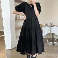 DAZY パフスリーブワンピース