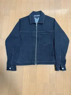 ZARA デニムジャケット ジップアップ ブラック S
