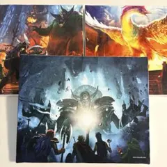ドラクエミュージアム キャンバスアート4種 ドラクエ1&2&3 ロト三部作