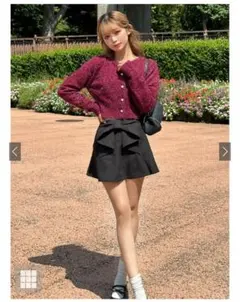 ラメシャギーニットカーディガン［mh30］