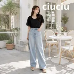 ciuciu シフォンレイヤード袖スリーブカットソー 夏 韓国 レディースのサムネイル