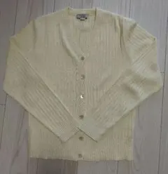【美品】 Paul Stuart サマーニット カーディガン M ライトイエローのサムネイル