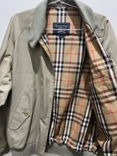 美品 L相当】Burberry ハリントンジャケット ロゴ 金ボタン 11AR