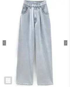 GRL グレイル　タックデニムワイドパンツ[cu530] XS