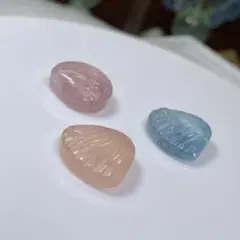 14.先行SALE!!ベリル貝殻☆3個セット