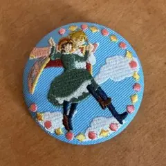 ハウルの動く城 刺繍ブローチ 刺繍缶バッジ　ジブリ
