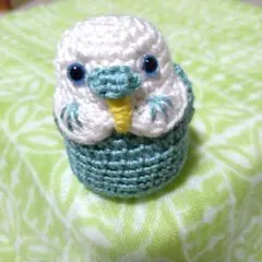 あみぐるみ ぬいぐるみ スズメ インコ キーホルダー チェーン - メルカリ