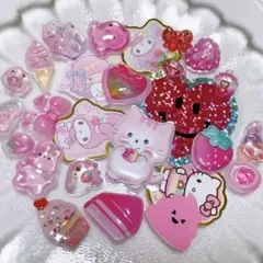 ピンク好き集まれ シール おすそ分け キャラクター ぷっくりシール