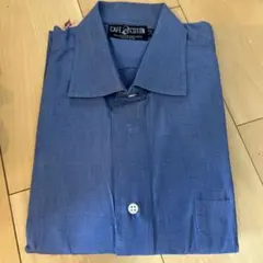 CAFÉ COTON 長袖シャツ ブルー 43/17