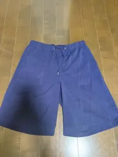 無地 ショートパンツ ハーフパンツ ネイビー