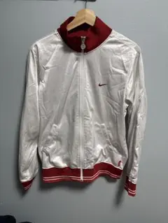 Nike ナイキ　トラックジャケット　ジャージ　白赤 XL 00s 2000年代