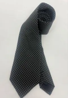 FRANCO BASSI フランコバッシ シルク ネクタイ 黒 ブラック