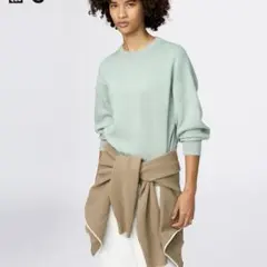 スムースコットンクルーネックセーター ニット