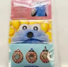 全３種パペットスンスン未開封チョコSUNSUNクリアファイルケース付
