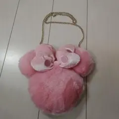 ディズニー　ミニー形ショルダーバッグ