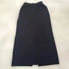 UNIQLO ウルトラストレッチアクティブナローマキシスカート　ブラック M美品のサムネイル