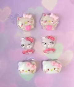 ハローキティ ネイルパーツ 6個セット