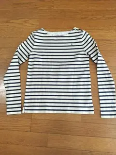 HUMAN WOMAN ストライプ長袖シャツ