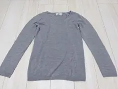 AZUL BY MOUSSY 長袖ニット グレー Vネック　オフィス　y2k M