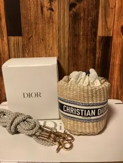 【新品未使用】Christian Dior ディオール かごバッグ ショルダー Christian Dior クリスチャンディオール レディディオール かご