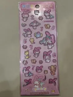 マイメロディー　うるちゅるシール　ボンボンドロップシール　3D 水入り　ウォータ