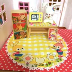 ケンエレファント　三英のぬいぐるみ　フロッキー　仔兎ピョン　白黒テレビ　全部入り