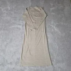 KBF ストライプ柄 長袖カットソーワンピース One