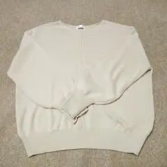 ドレスキップ 長袖ニット セーター 【M】ベージュ グレー