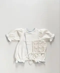 monbebe ホワイトロンパース　セレモニードレス
