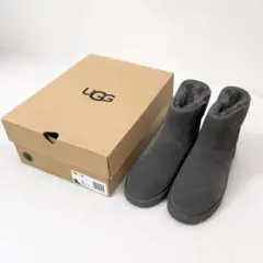 【新品・未使用】UGG アグ ムートンブーツ 24cm チャコールグレー 箱あり