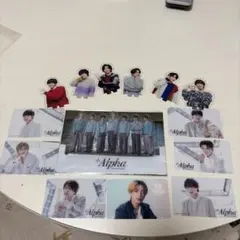 Alpha アイドル フォトカード ステッカーセット なにわ男子
