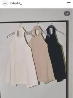 todayful Halterneck Peplum Knit - メルカリ